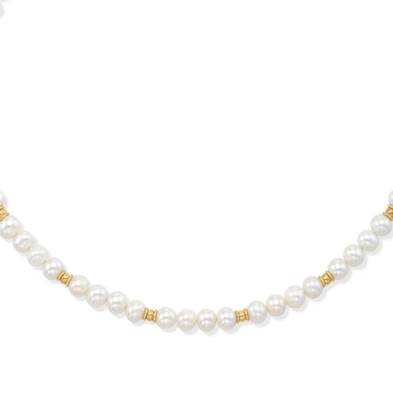 14K Gold and Pearl Necklace