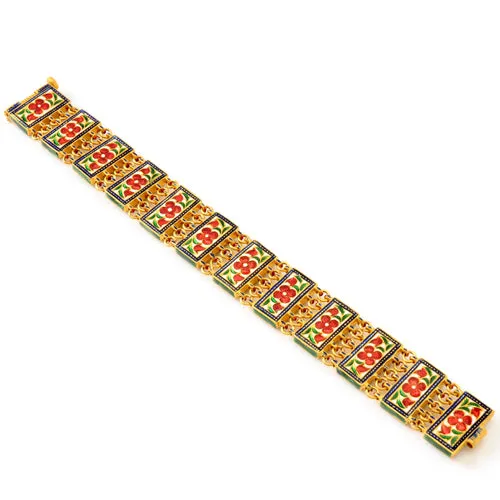 22k Gold and Uncut Diamond Raahil Bracelet