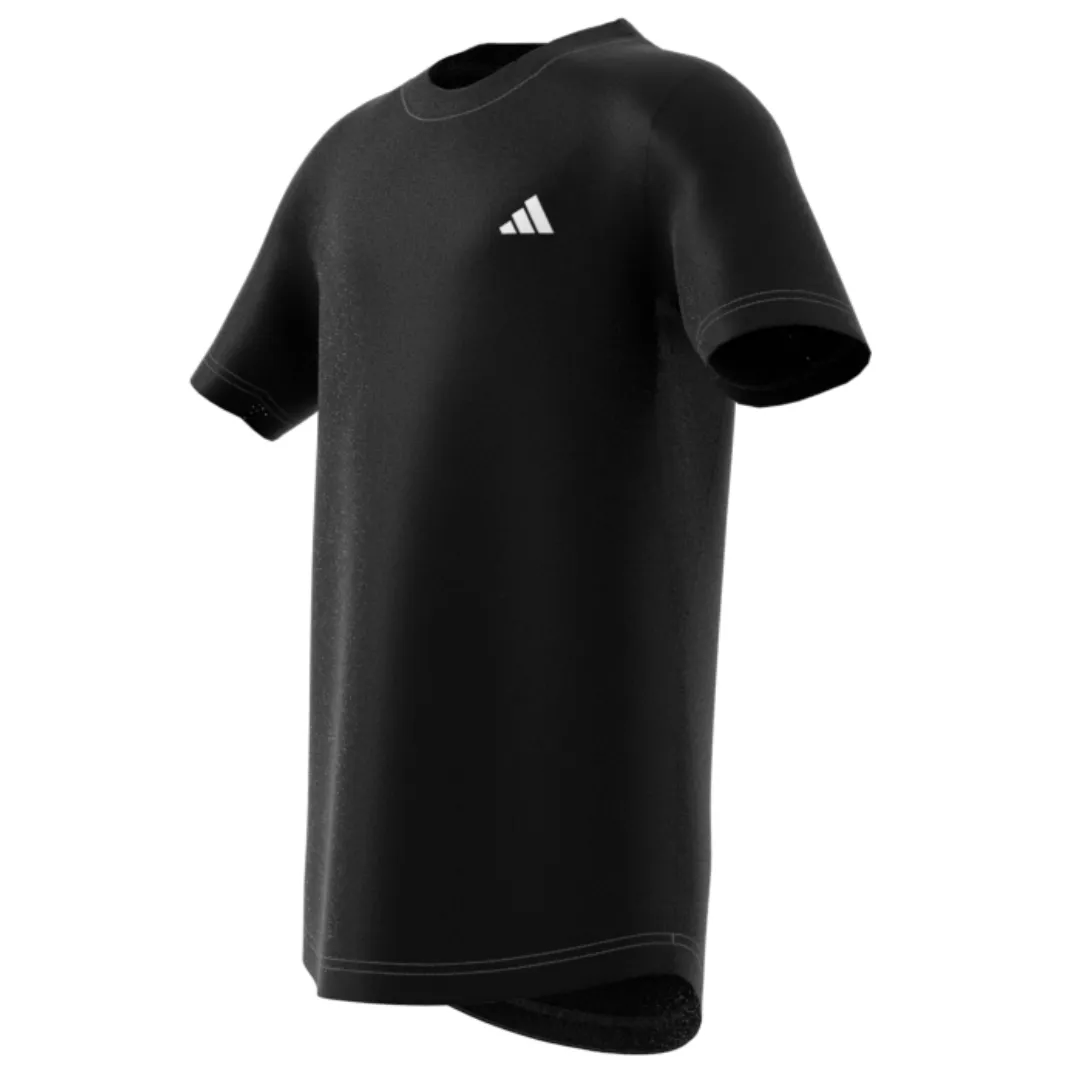 Adidas Club Tennis 3-Stripes Junior T-Shirt - Black