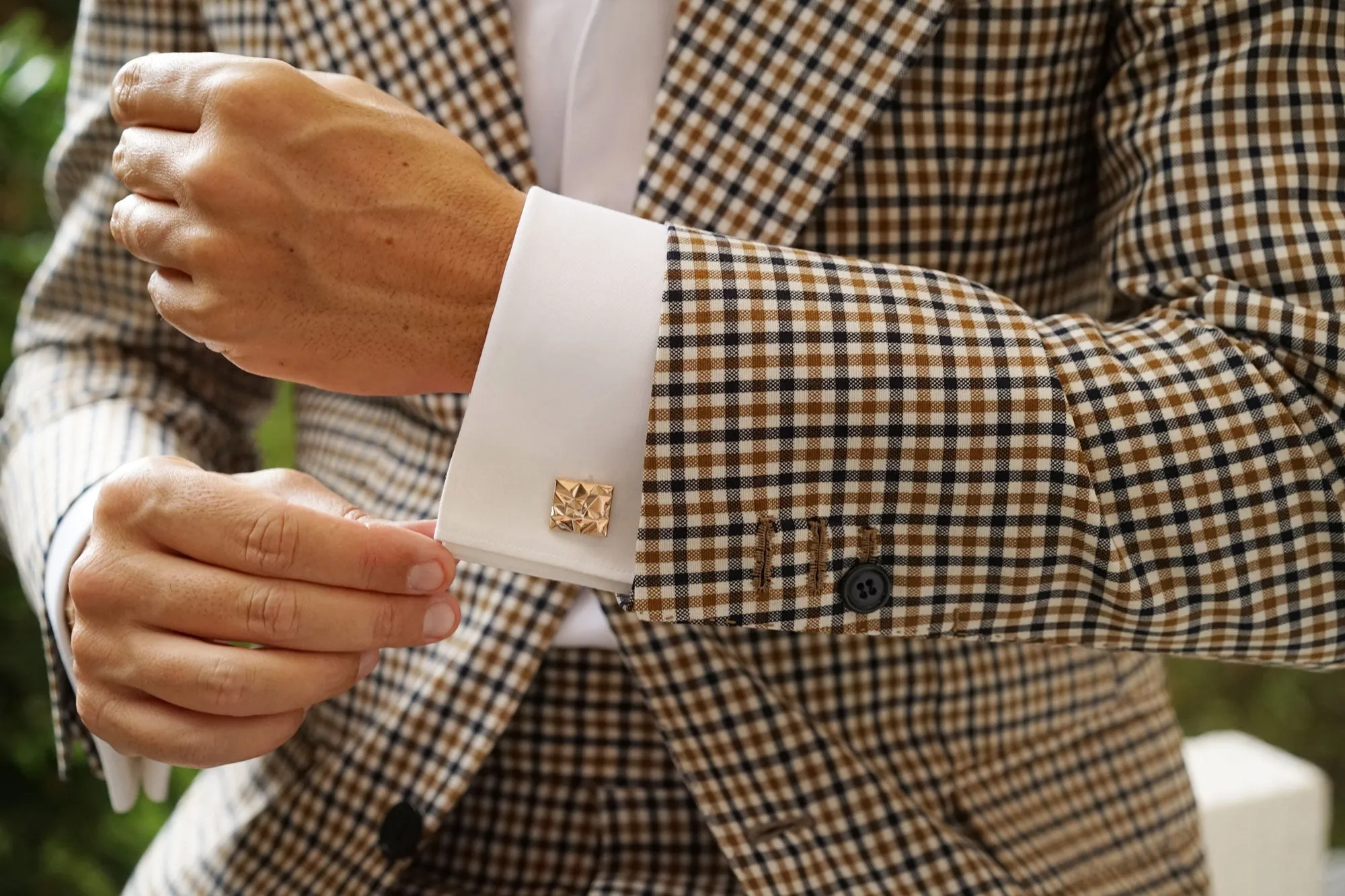 Archer Rose Gold Cufflinks