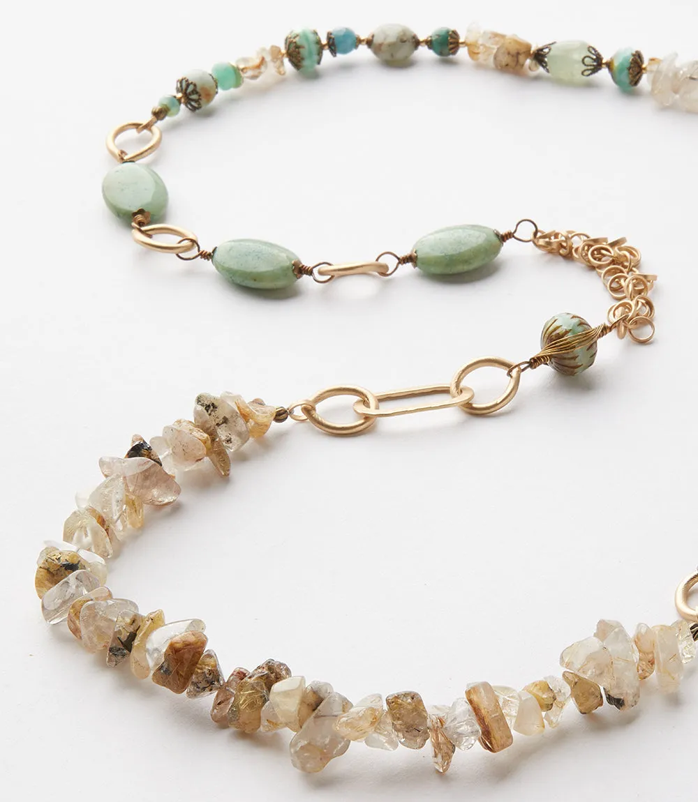 Beaded Quartz Necklace