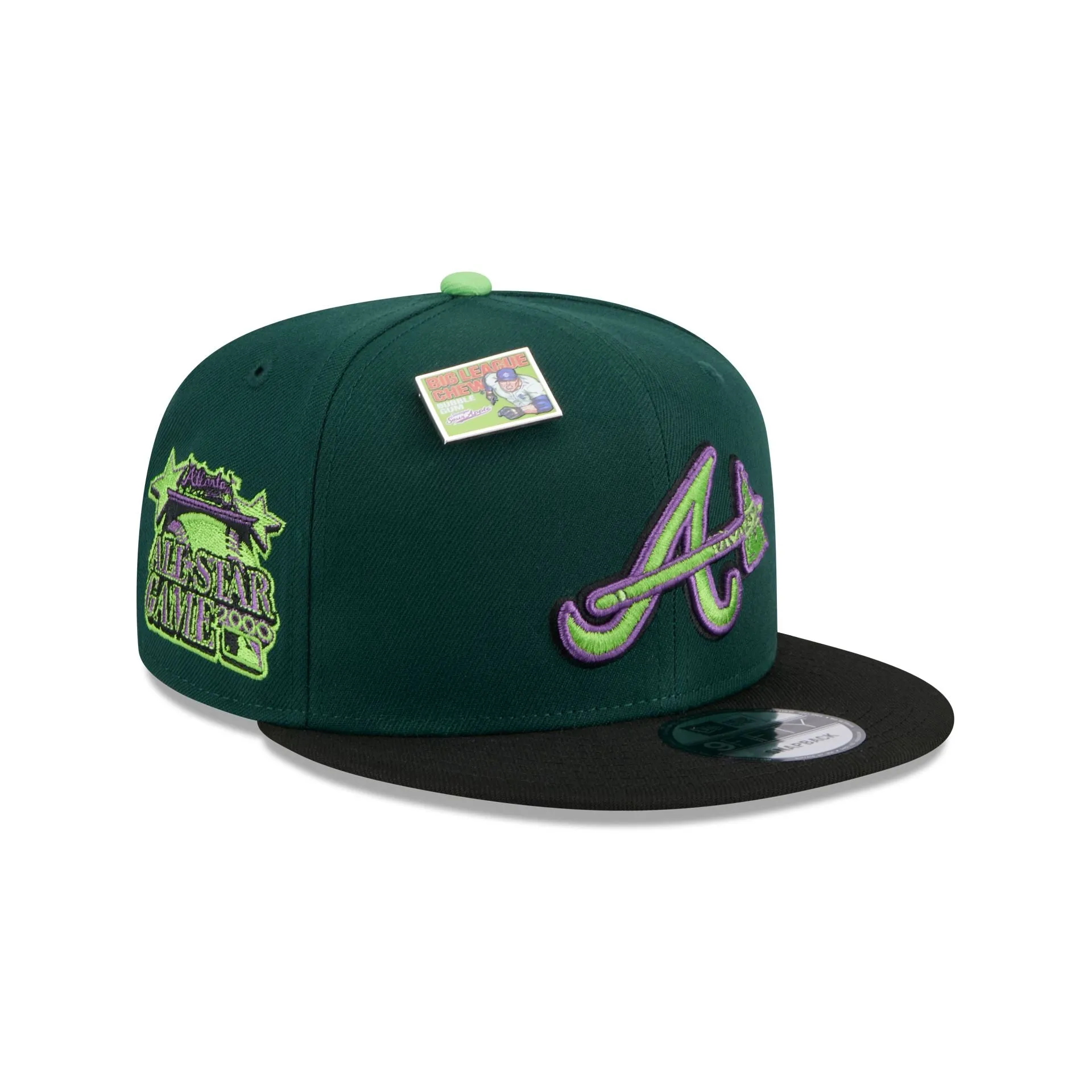 Big League Chew X Atlanta Braves Sour Apple 9FIFTY Snapback Hat