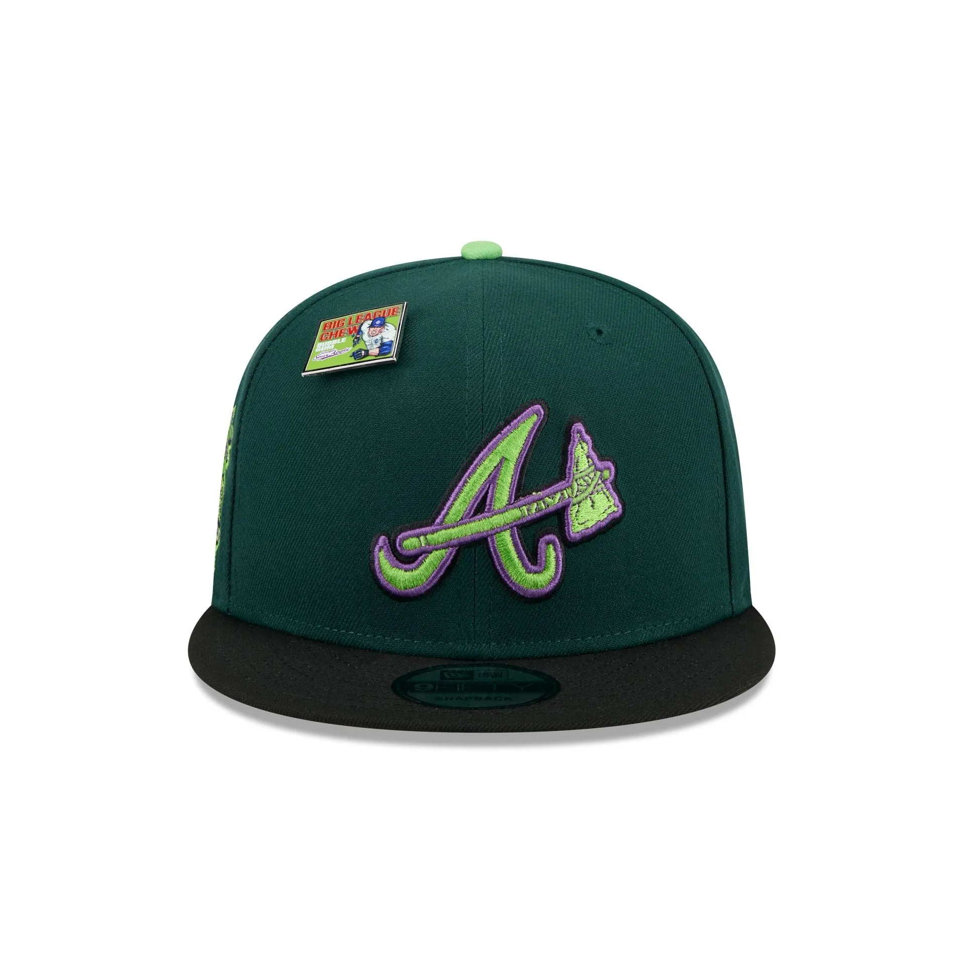 Big League Chew X Atlanta Braves Sour Apple 9FIFTY Snapback Hat