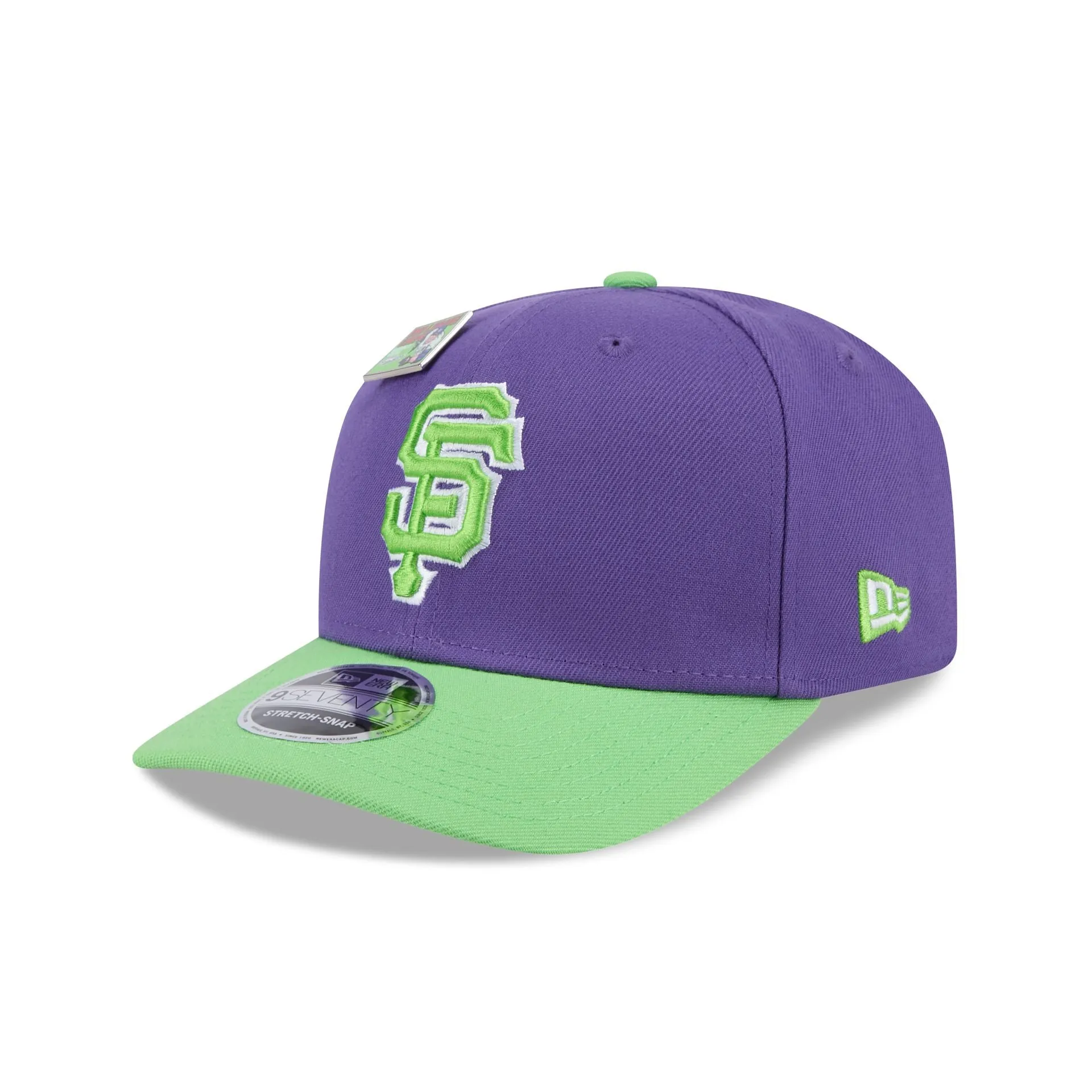 Big League Chew X San Francisco Giants Swingin' Sour Apple 9SEVENTY Stretch-Snap Hat