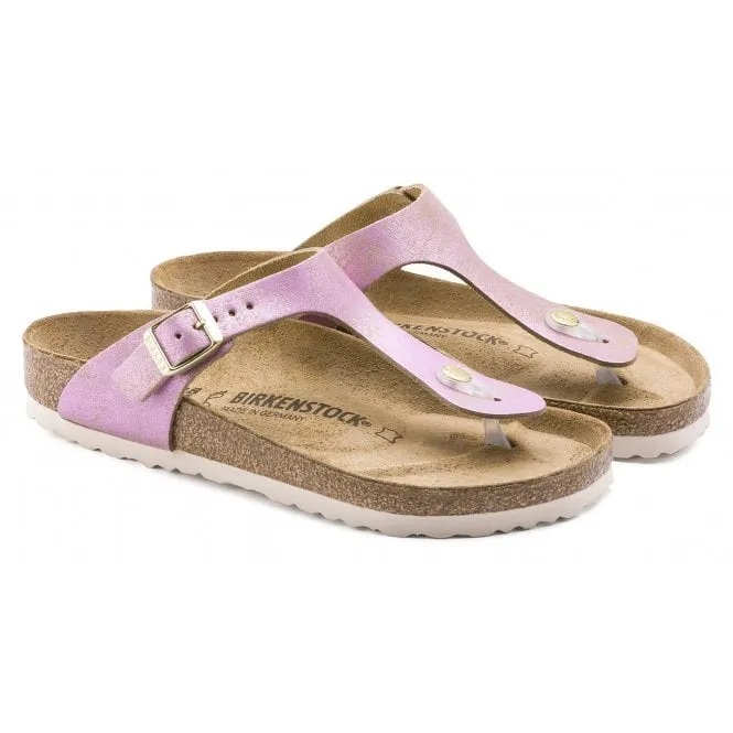 Birkenstock Gizeh - Washed Metallic Leather