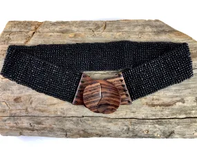 Black Beaded Belt