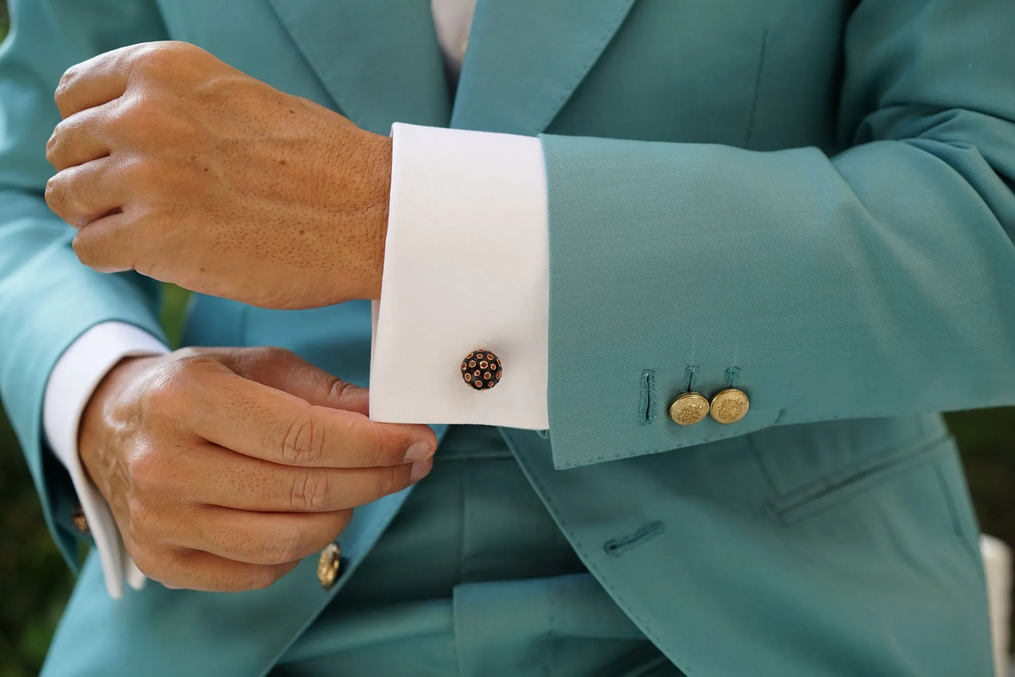 Black Dragon Egg Cufflinks