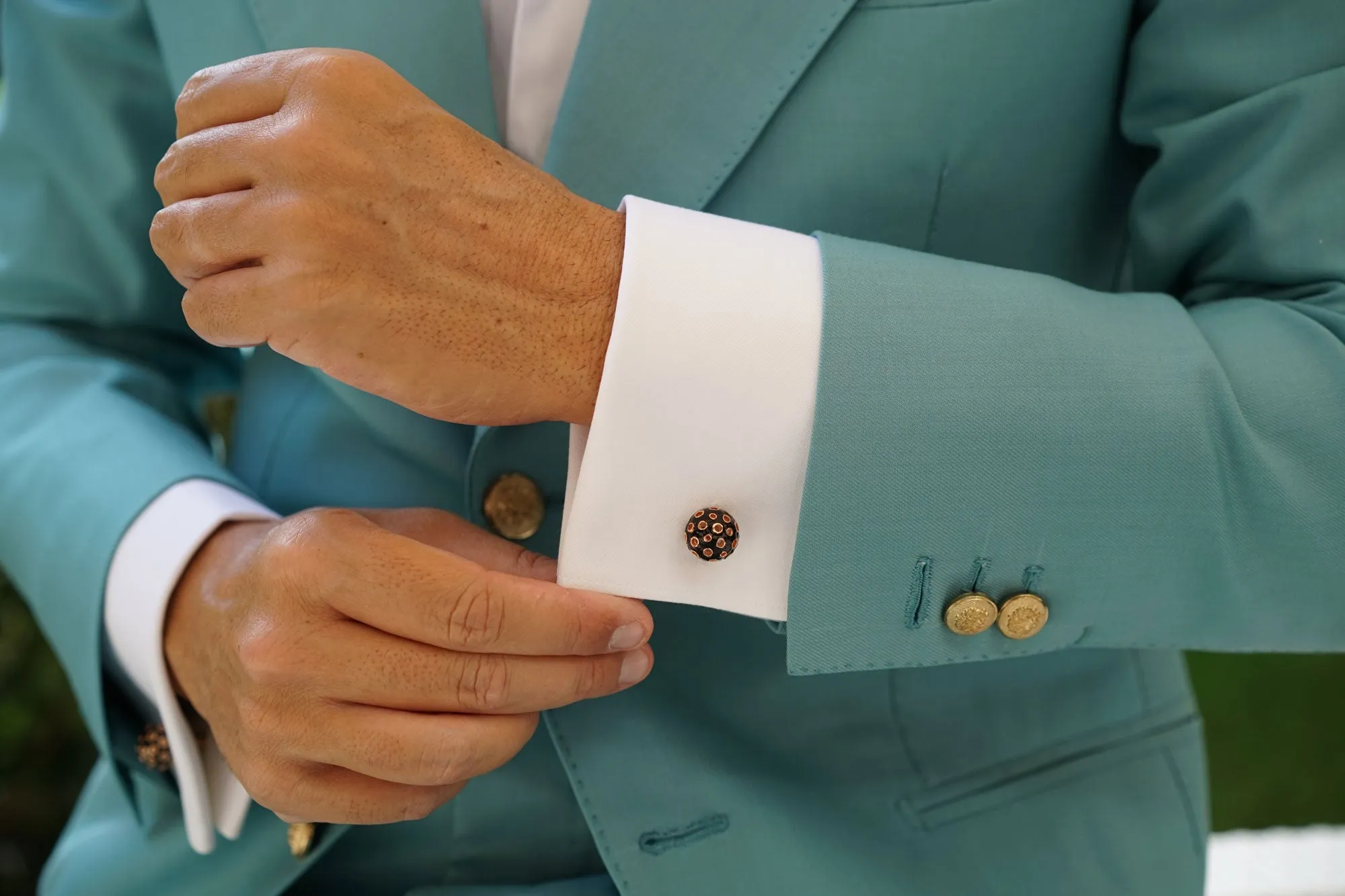 Black Dragon Egg Cufflinks