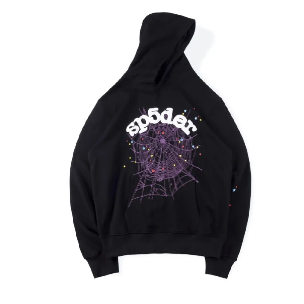 Black Websuit Sp5der Hoodie