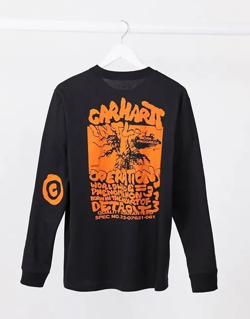 Carhartt  |Street Style Long Sleeves Cotton Logo Sweatshirts