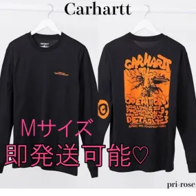 Carhartt  |Street Style Long Sleeves Cotton Logo Sweatshirts