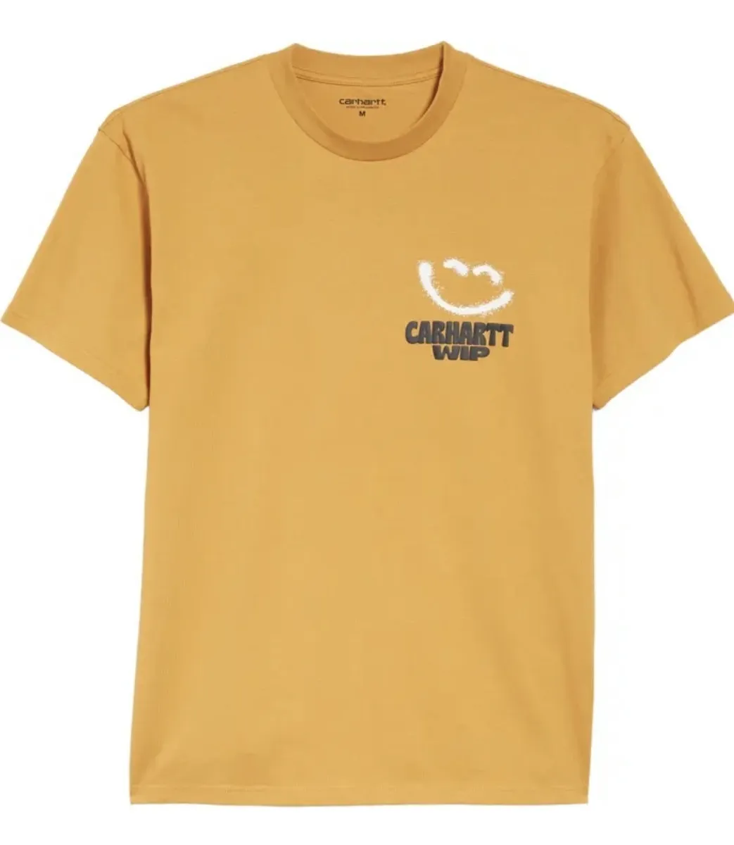 Carhartt  |Street Style U-Neck Plain Cotton Short Sleeves Logo T-Shirts