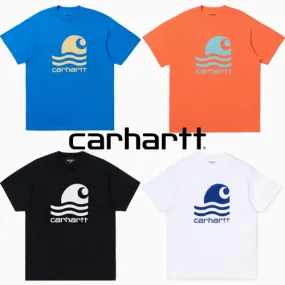 Carhartt  |Unisex Street Style Short Sleeves Oversized Logo Outlet