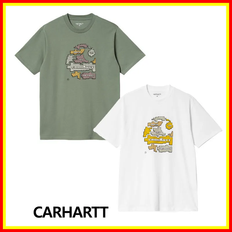 Carhartt  |Unisex Street Style U-Neck Cotton Short Sleeves T-Shirts