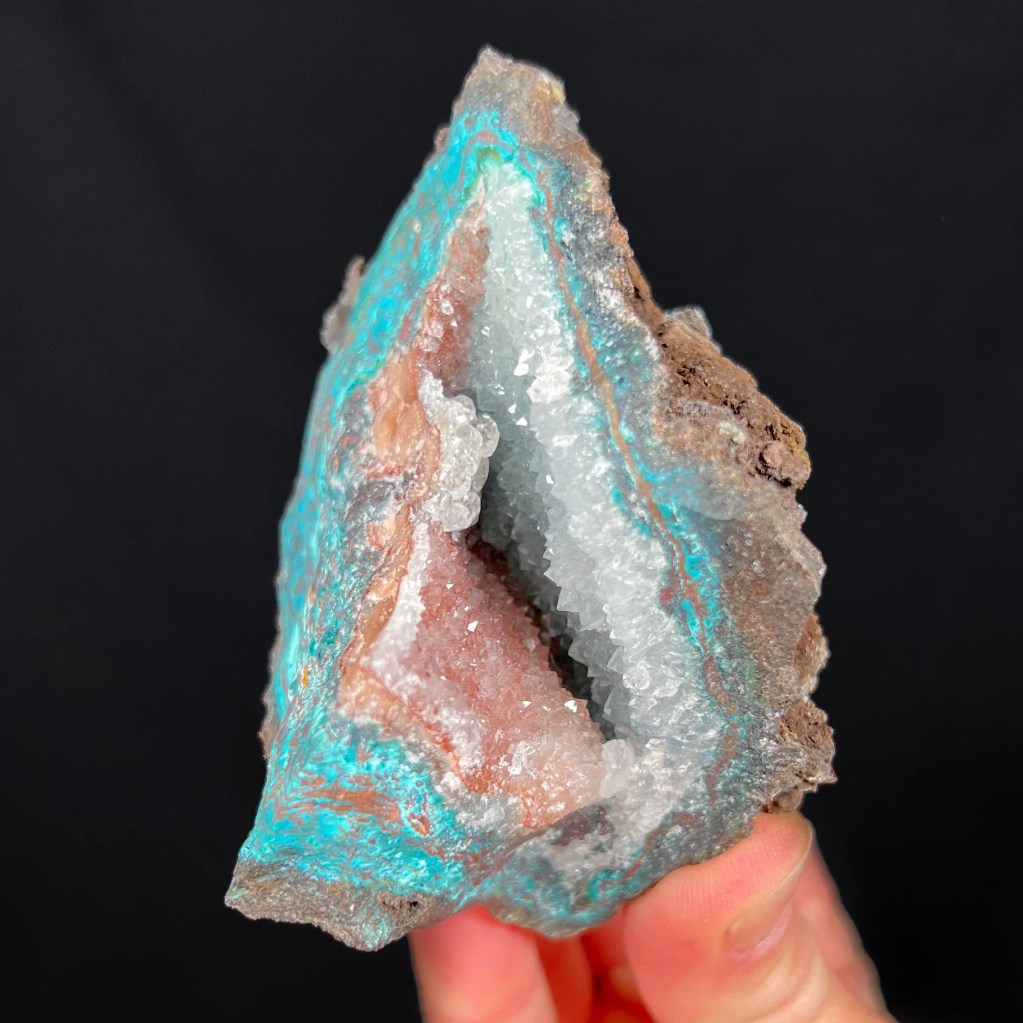 Chrysocolla with Quartz