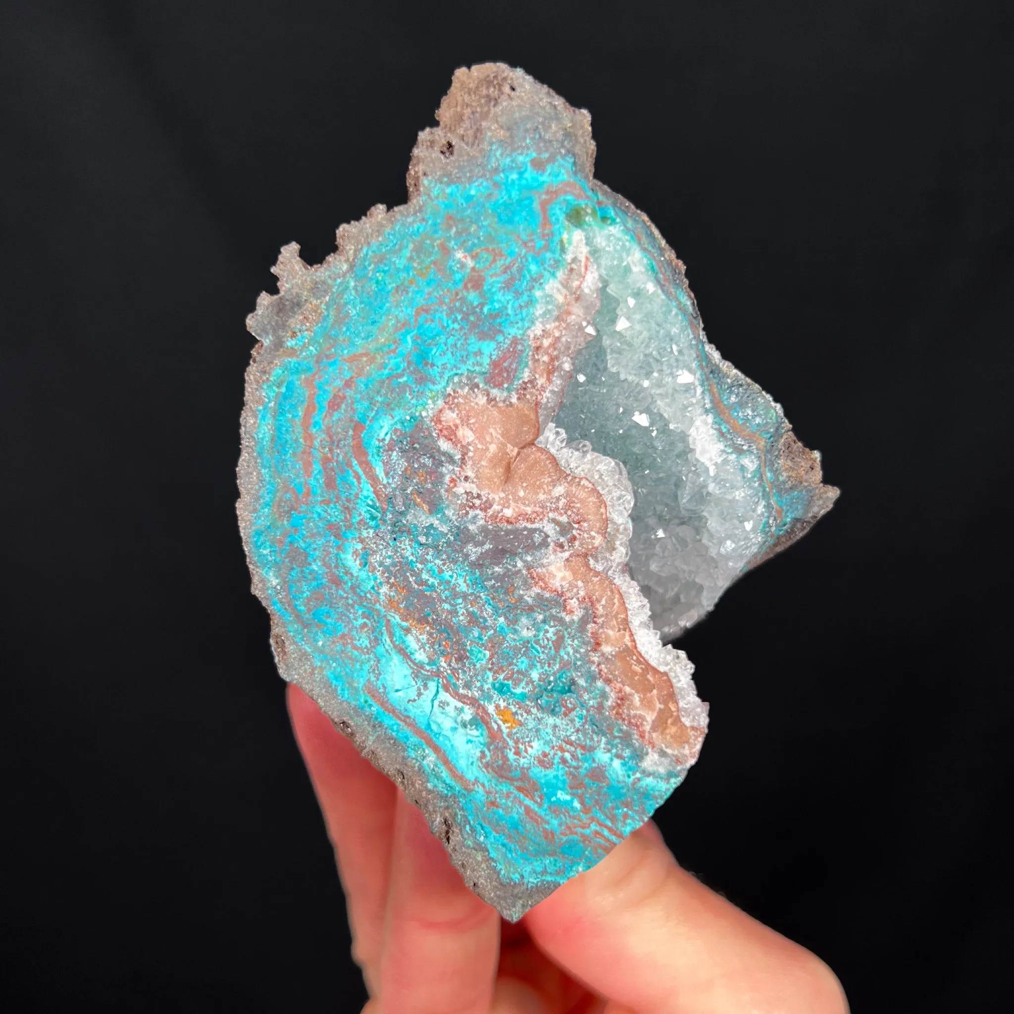 Chrysocolla with Quartz