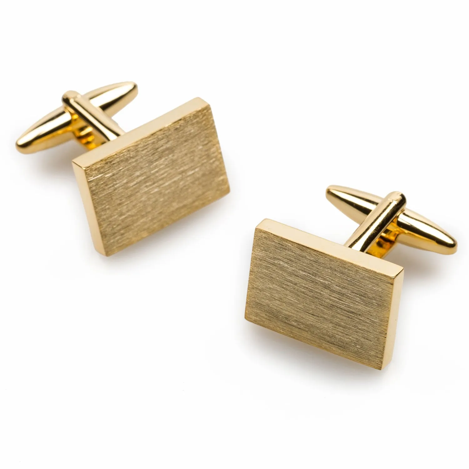 Classic Gold Rectangle Cufflinks