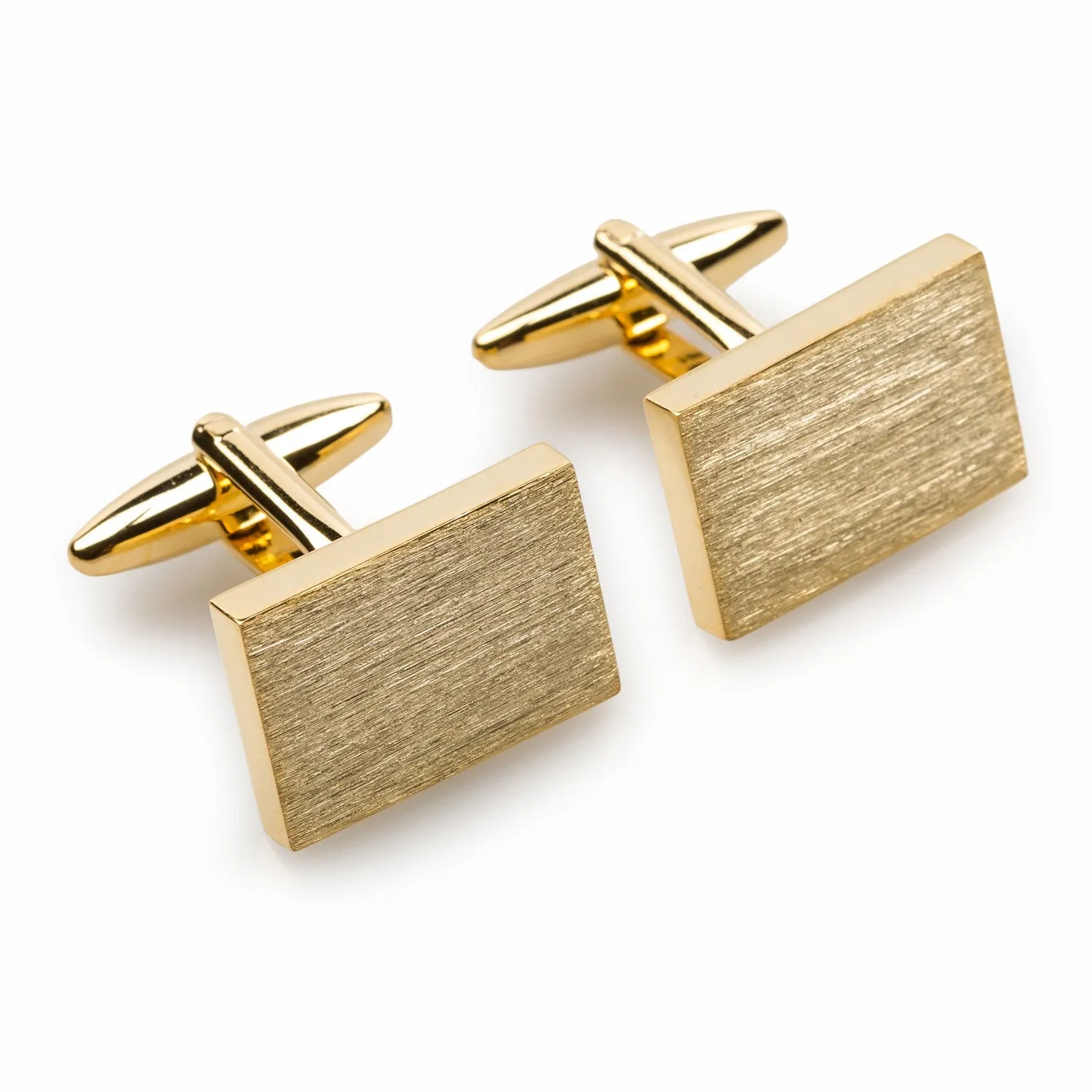 Classic Gold Rectangle Cufflinks