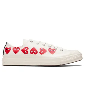 Converse x Comme Des Garcons PLAY All Star Chuck '70 Ox Multi Heart - Off-White