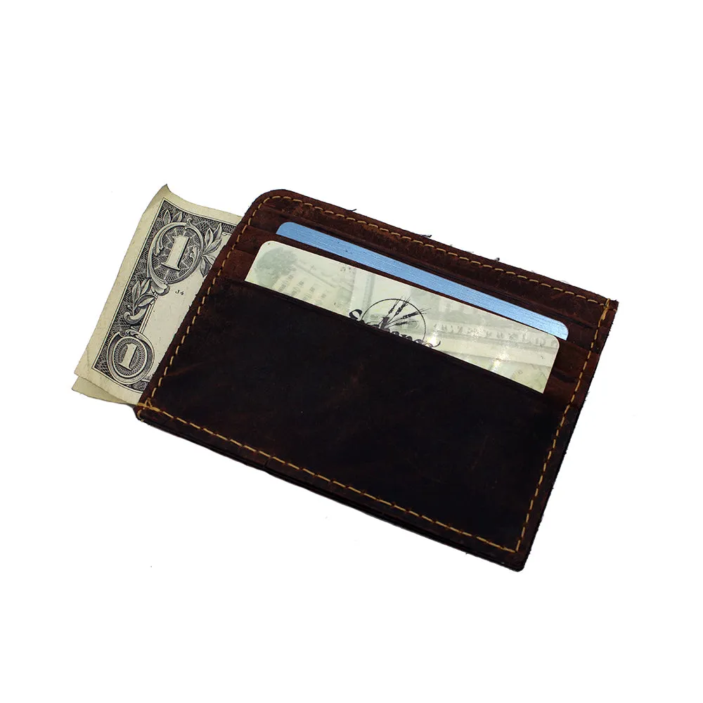 Credit Card Case Magnet Brown