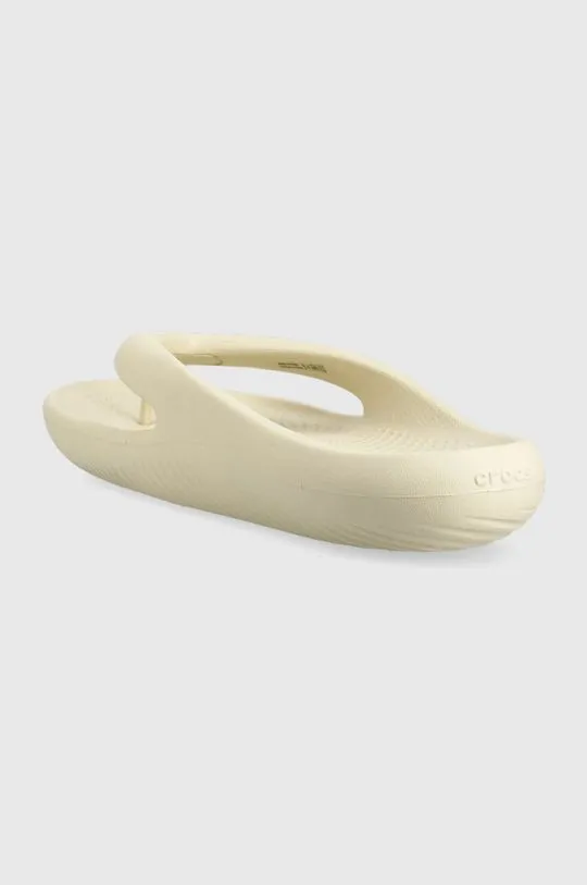 Crocs flip flops Mellow Flip women's beige color 208437