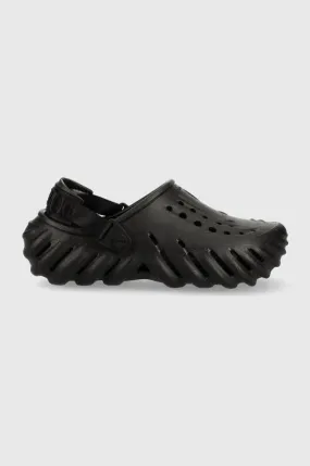 Crocs sliders Echo clog black color 207937