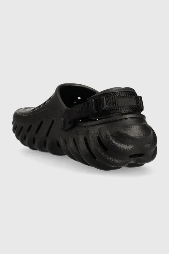 Crocs sliders Echo clog black color 207937