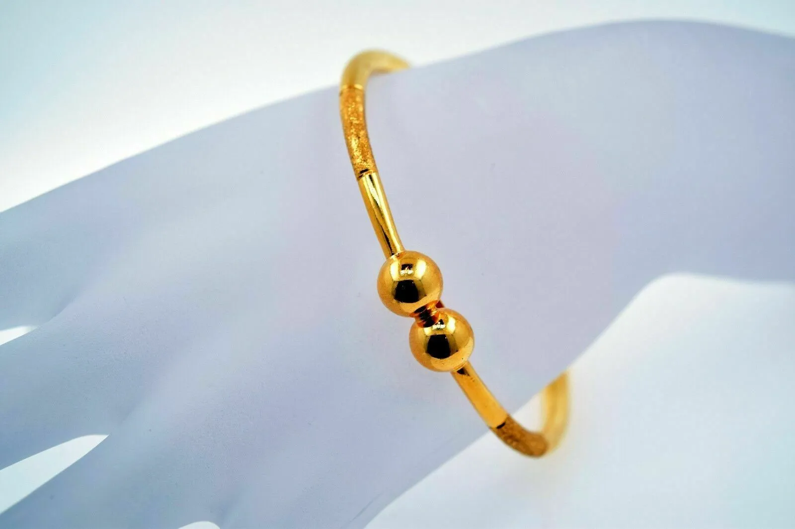 CUSTOM Handmade 22K SOLID GOLD BANGLE BRACELETS BRACELET Cuff pick your size