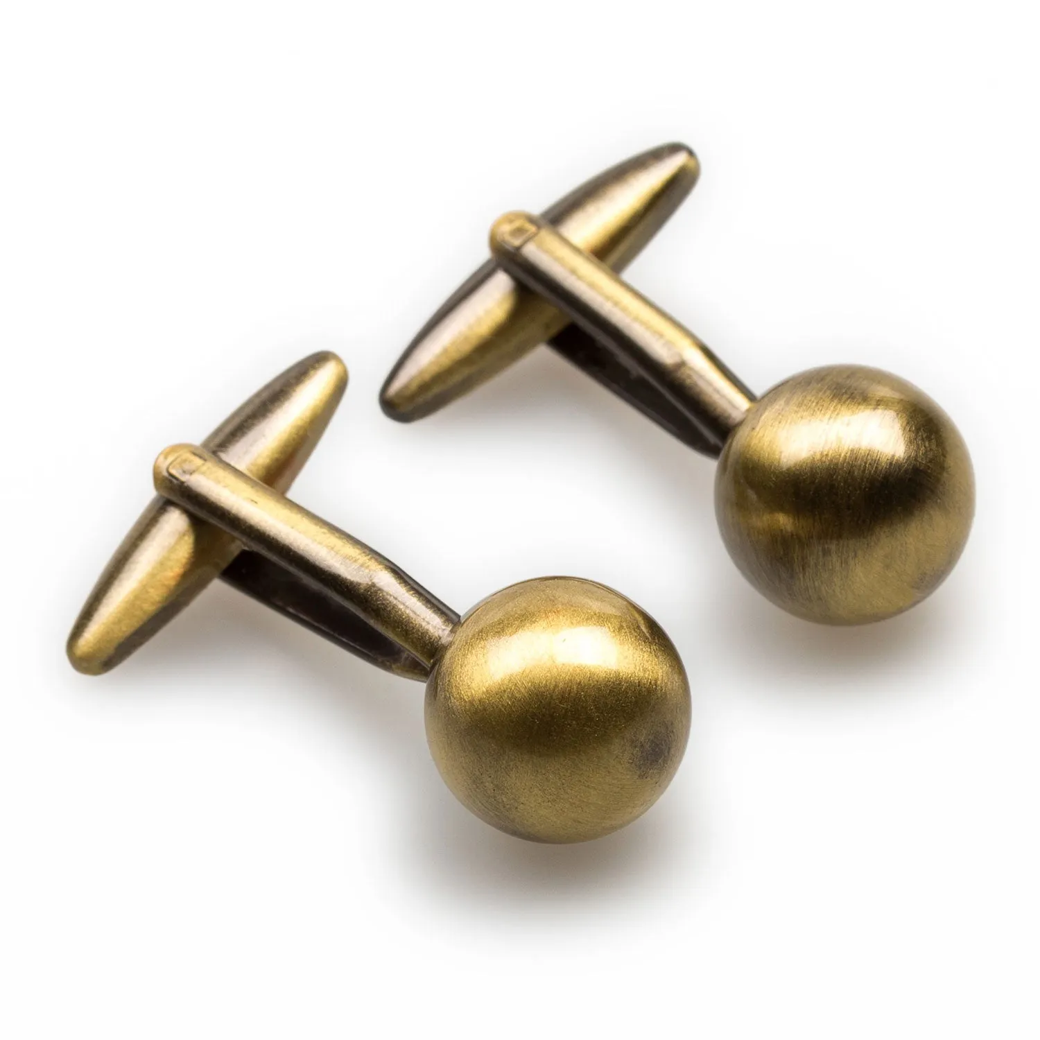 Damascus Antique Brass Cufflinks