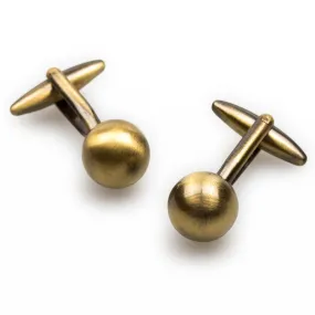 Damascus Antique Brass Cufflinks