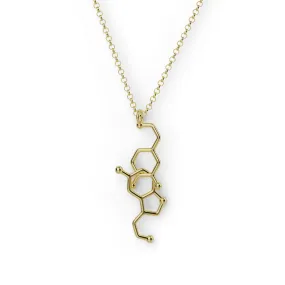 dopamine-serotonin necklace V | gold vermeil