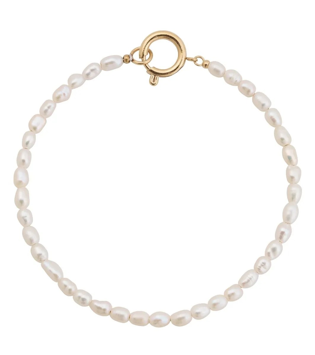 Edblad - Collier Pearl Bracelet - White/Gold