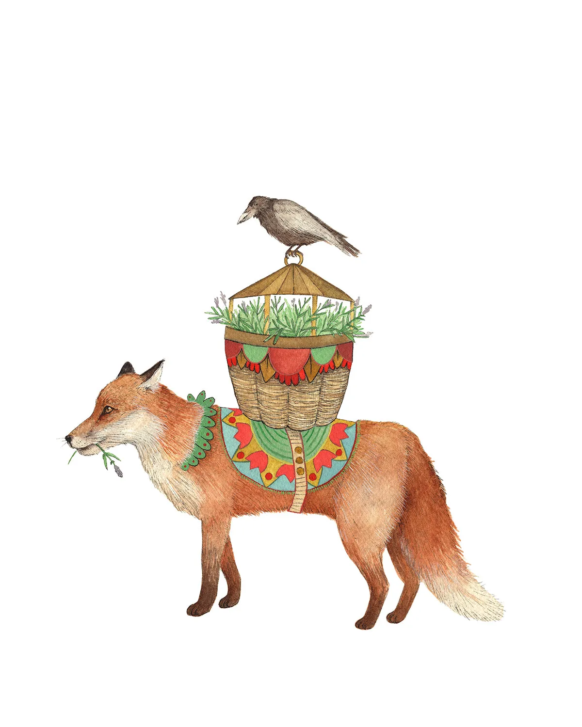 Flower Messenger: The Fox 8x10 Print