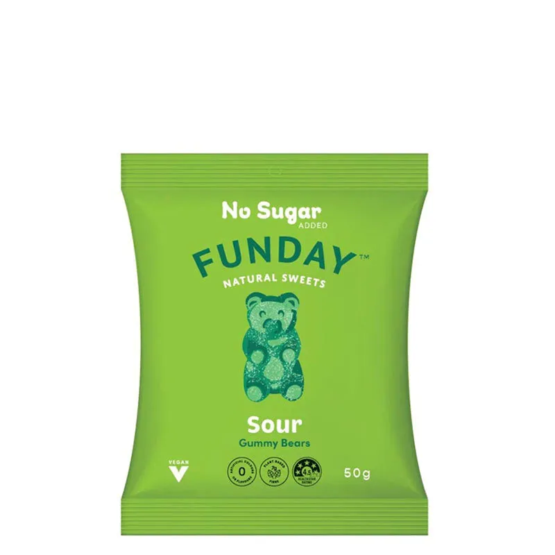 FUNDAY Natural Sweets - Sour Vegan Gummy Bears