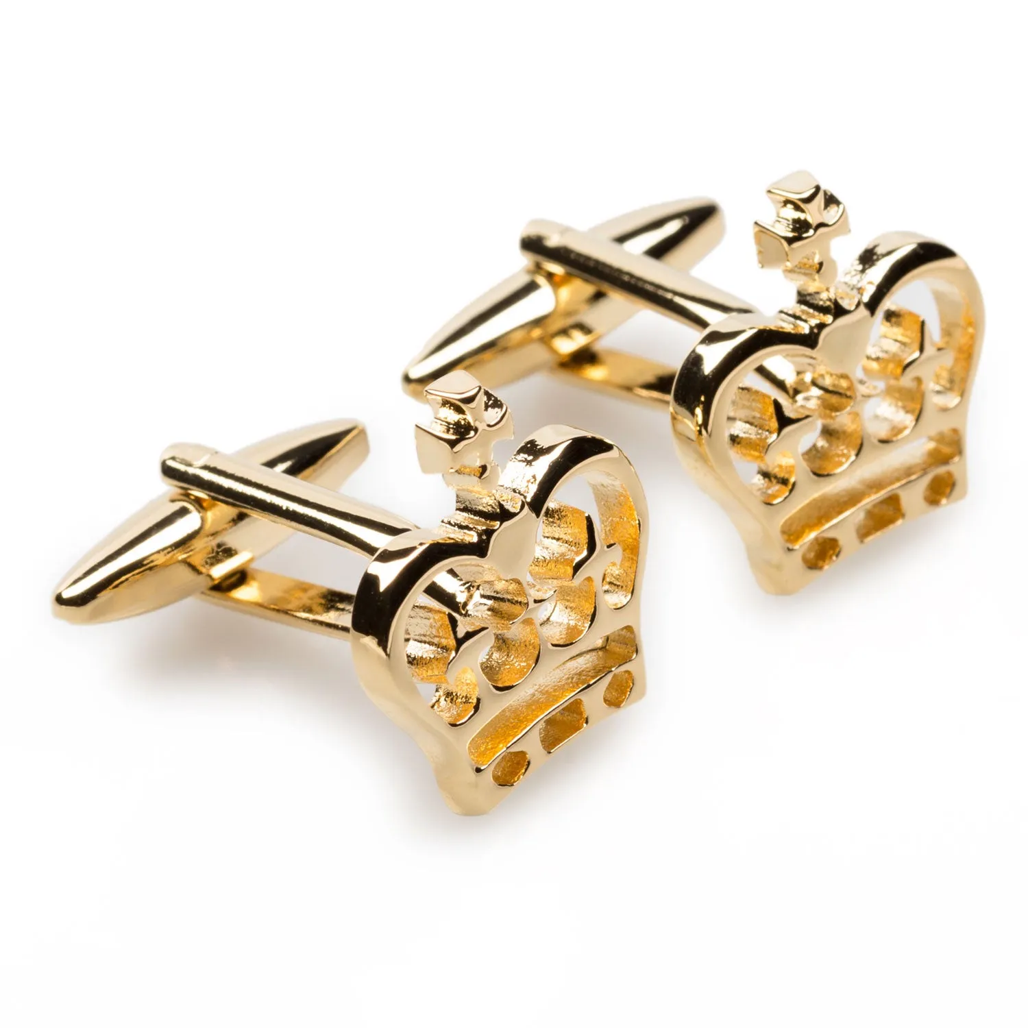 Gold Crown Cufflinks