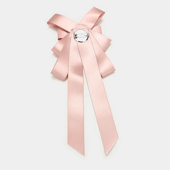 iLLASPARKZ Fabric Bow Ribbon Brooch