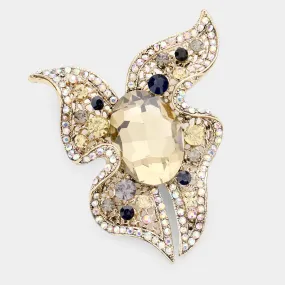 iLLASPARKZ Oval Center Abstract Pin Brooch