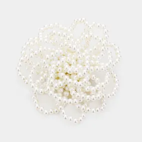 iLLASPARKZ Tiny Pearl Cluster Floral Brooch