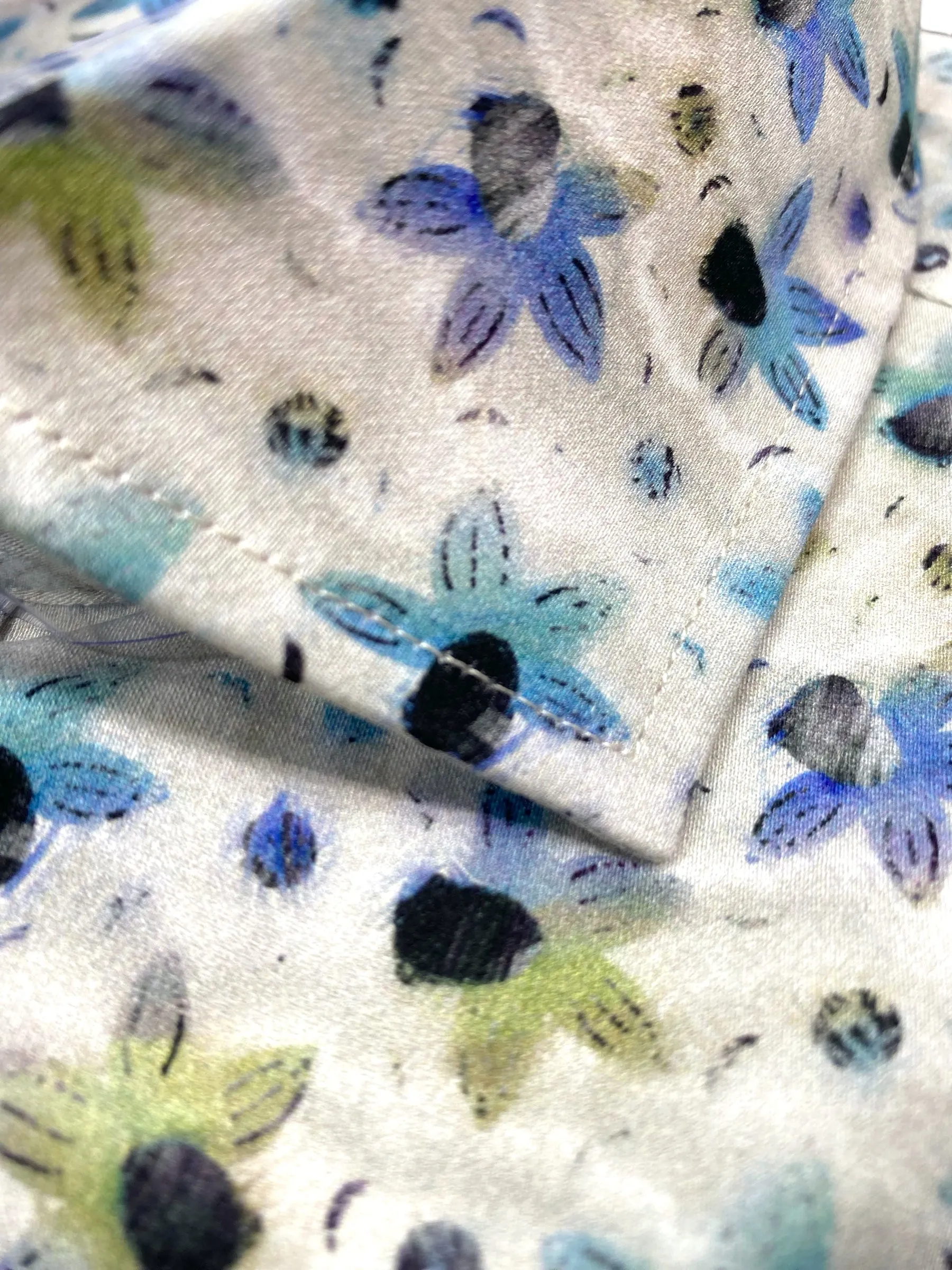 Jimmy Fox - Blue/Green Daffodil Print Shirt