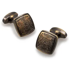 King Mansa Musa of Mali Antique Brass Cufflinks