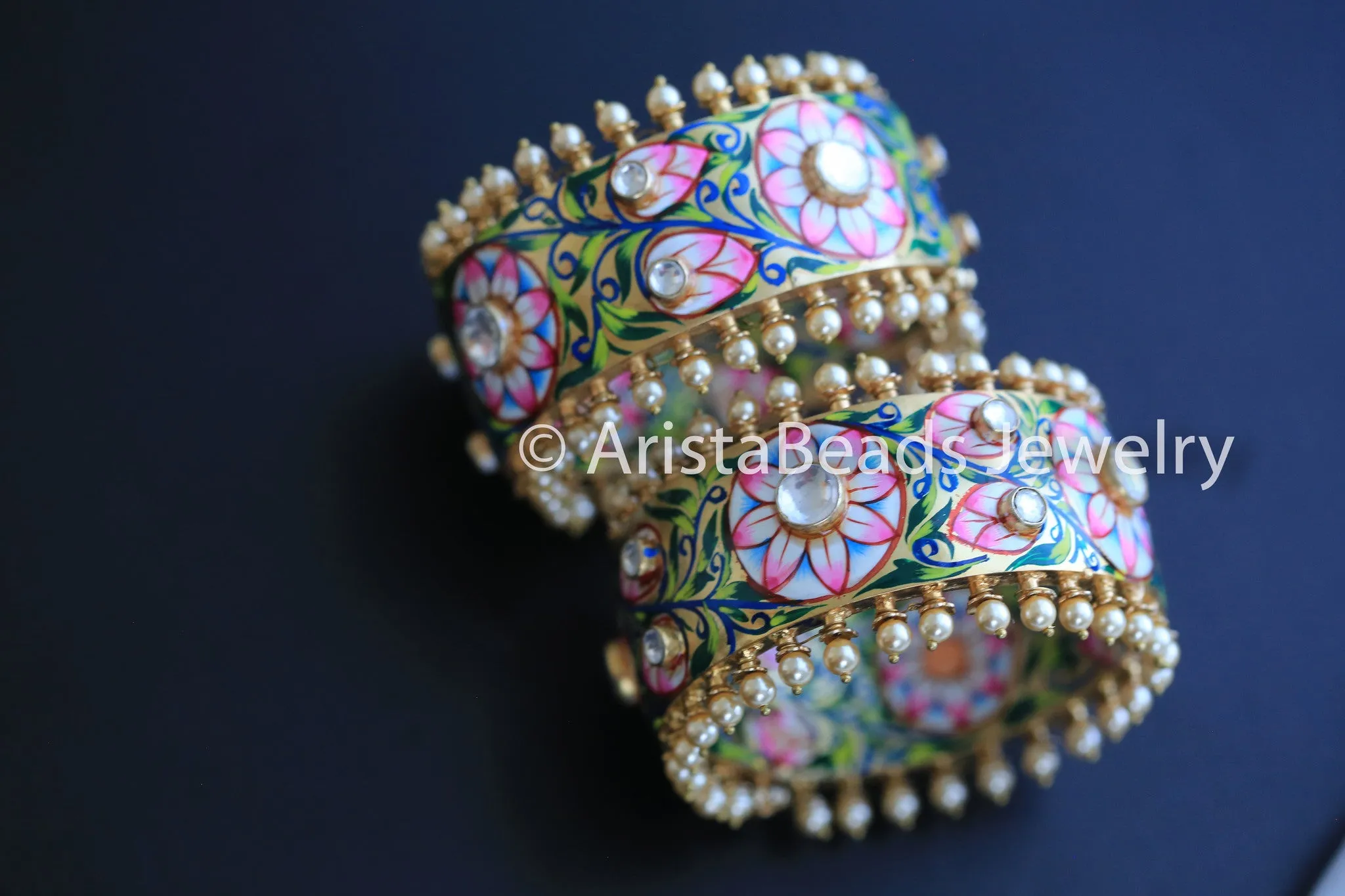 Kundan Enamel Bangle