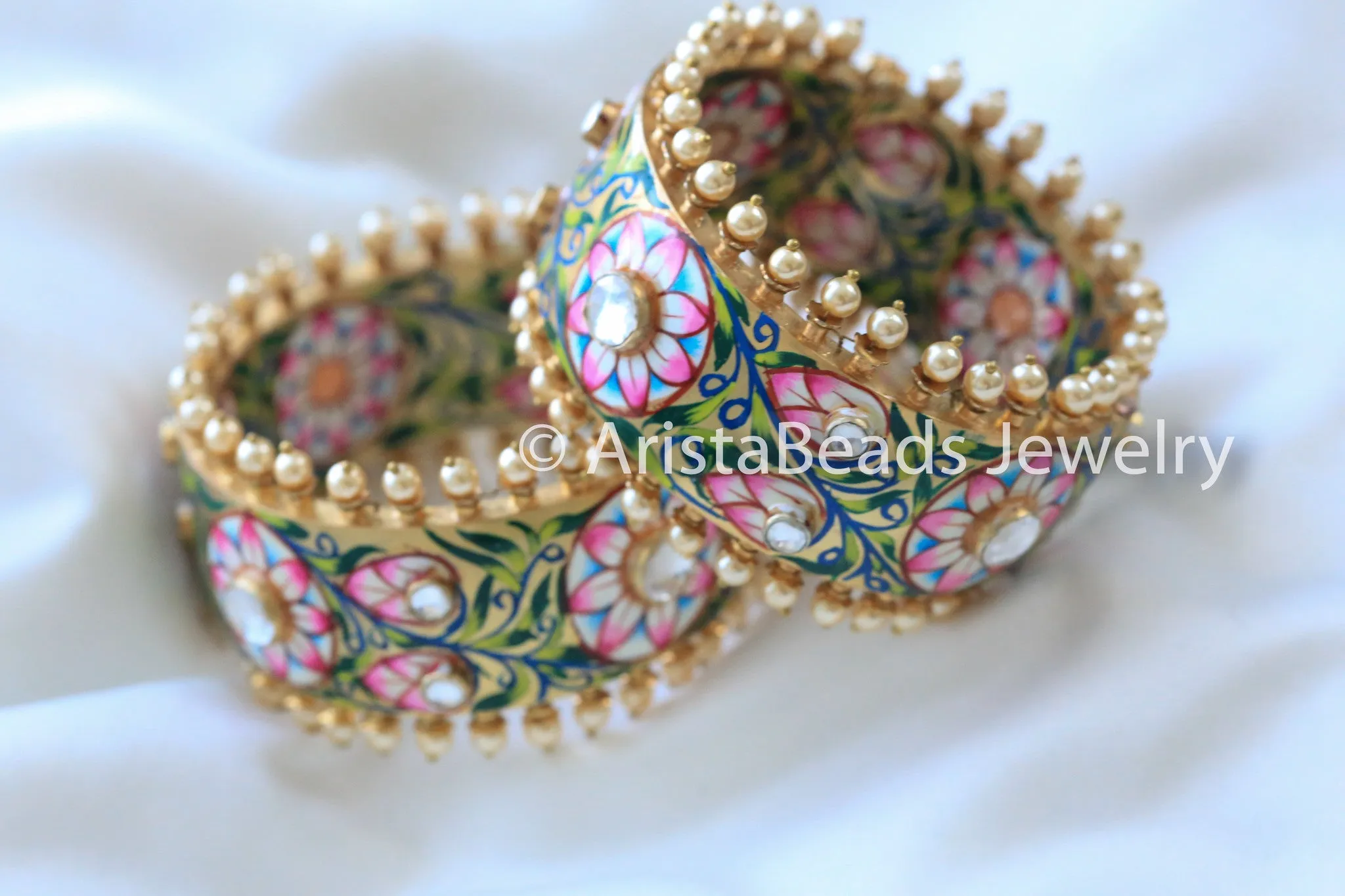 Kundan Enamel Bangle