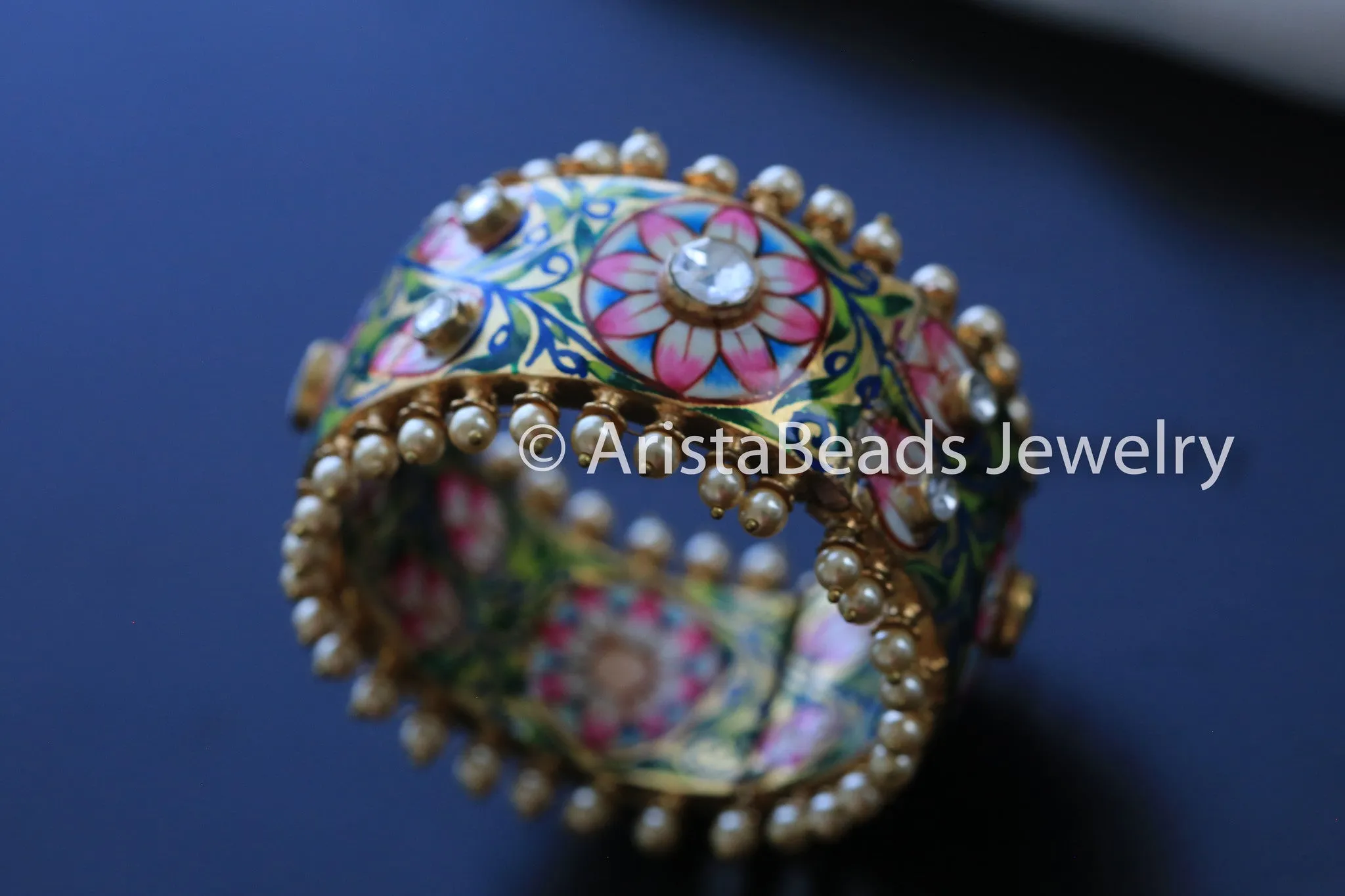 Kundan Enamel Bangle