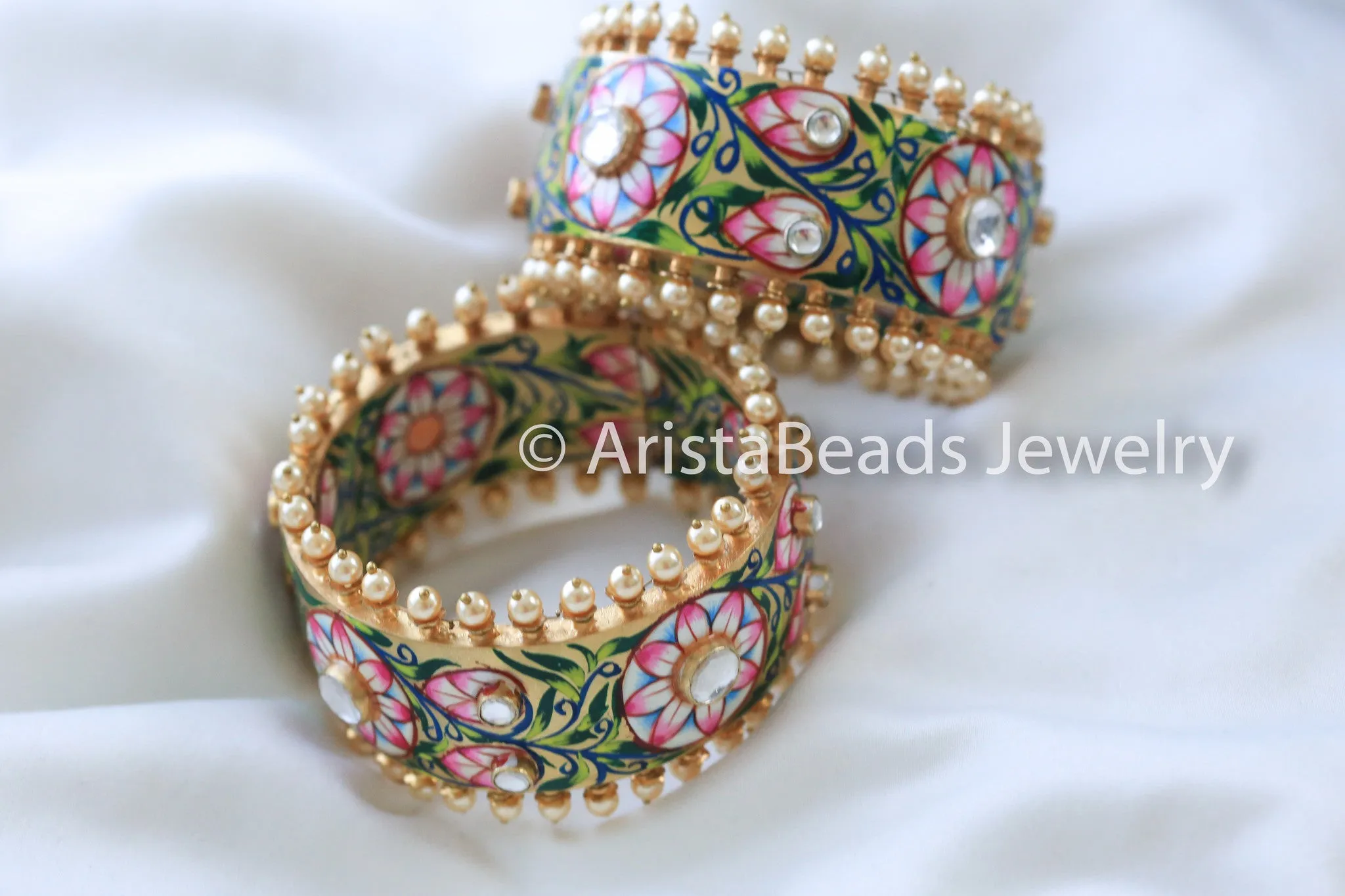 Kundan Enamel Bangle