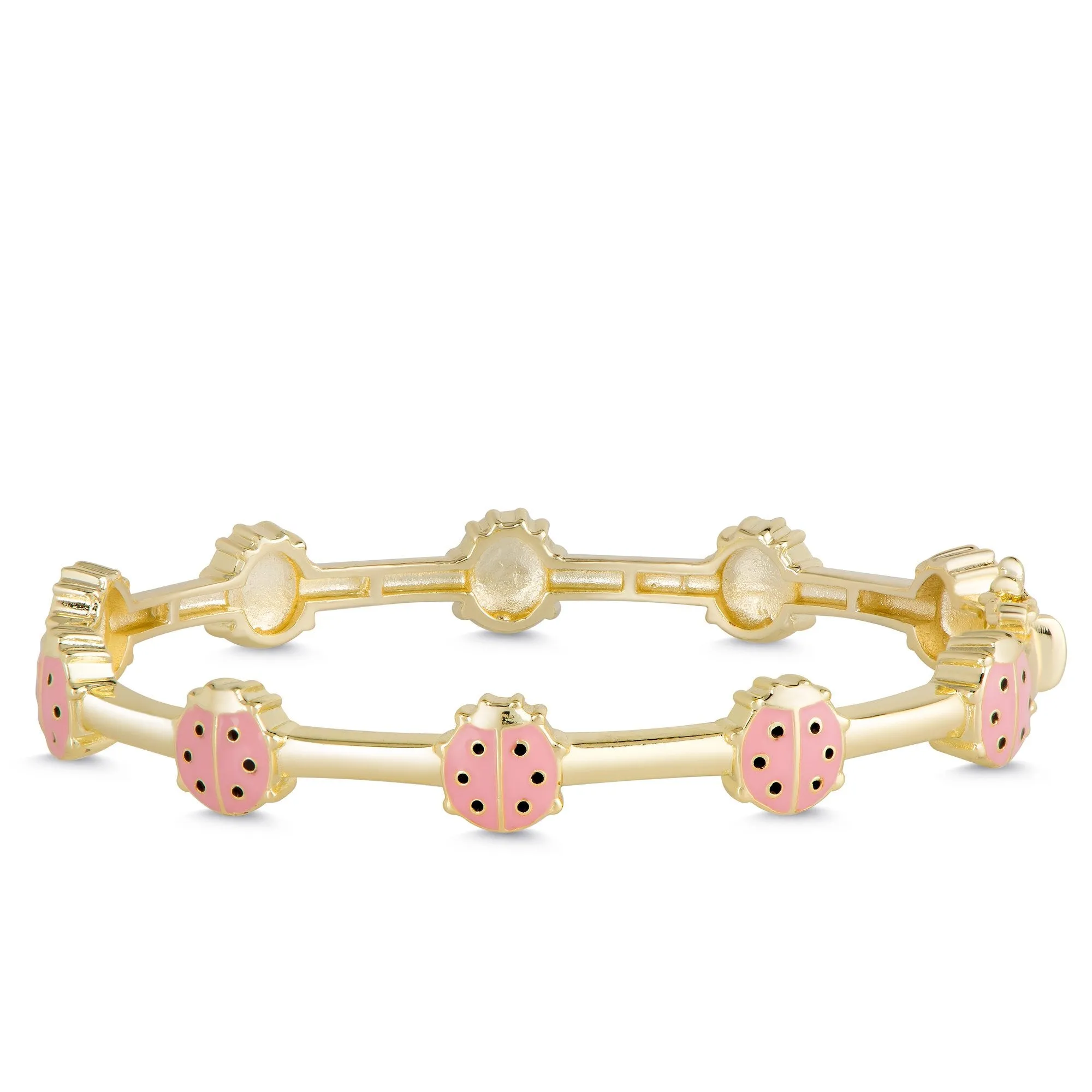 Ladybug Bangle - Pink