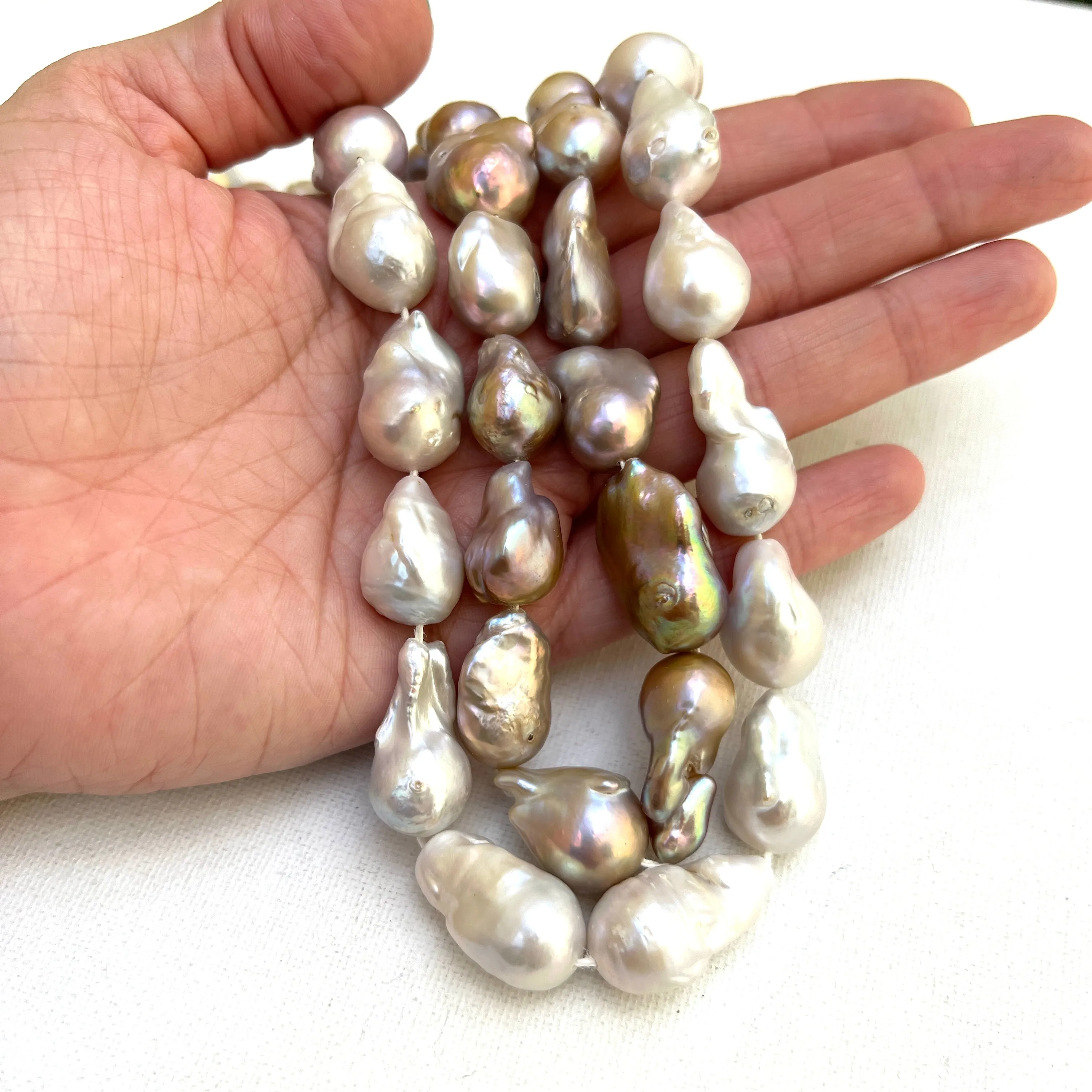 Large Baroque Pearl Strands