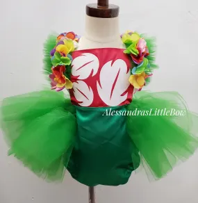 Lilo Whimsical half tutu Romper