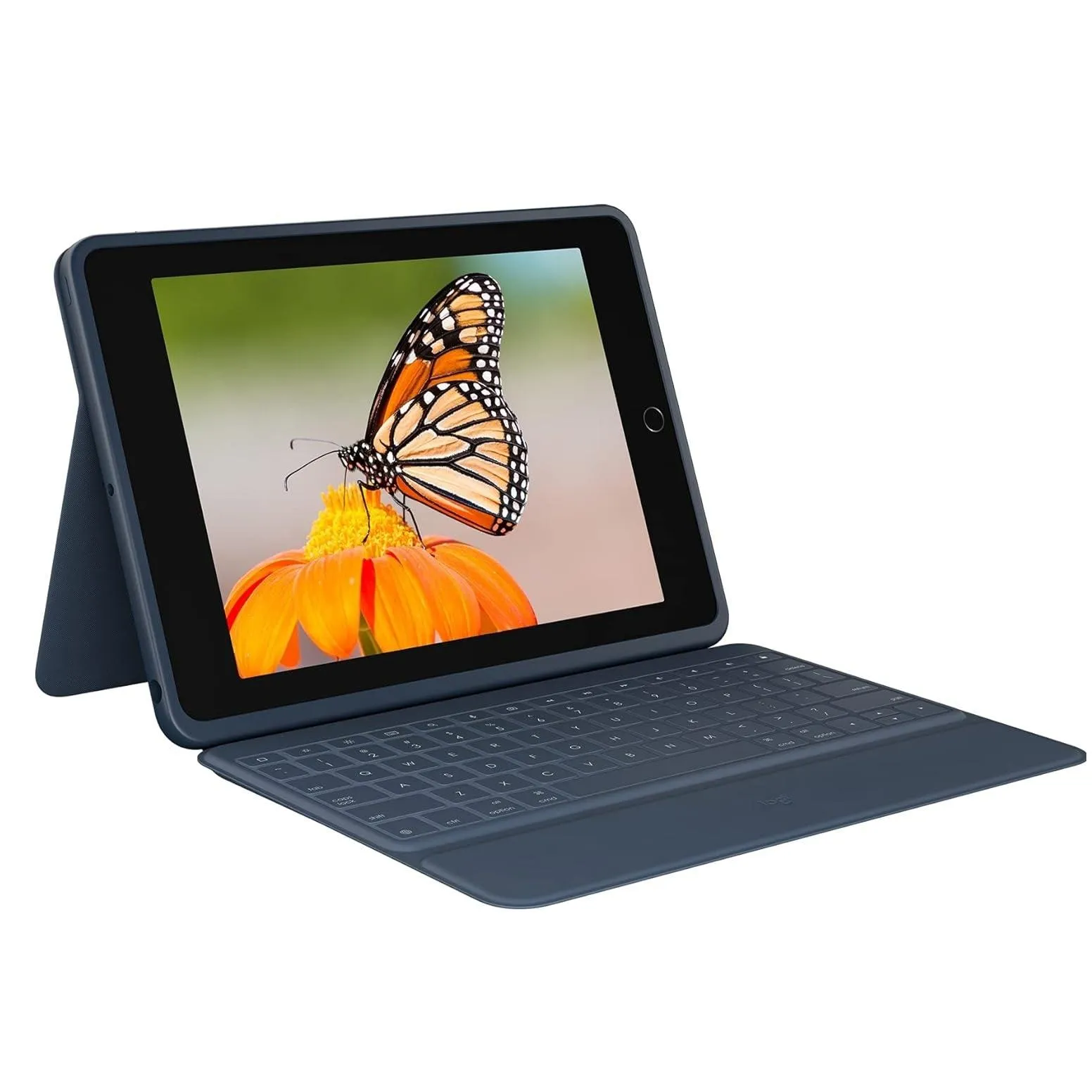 Logitech Rugged Protective Keyboard Case Combo 3 for iPad 10.2 7th/8th/9th Gen Blue