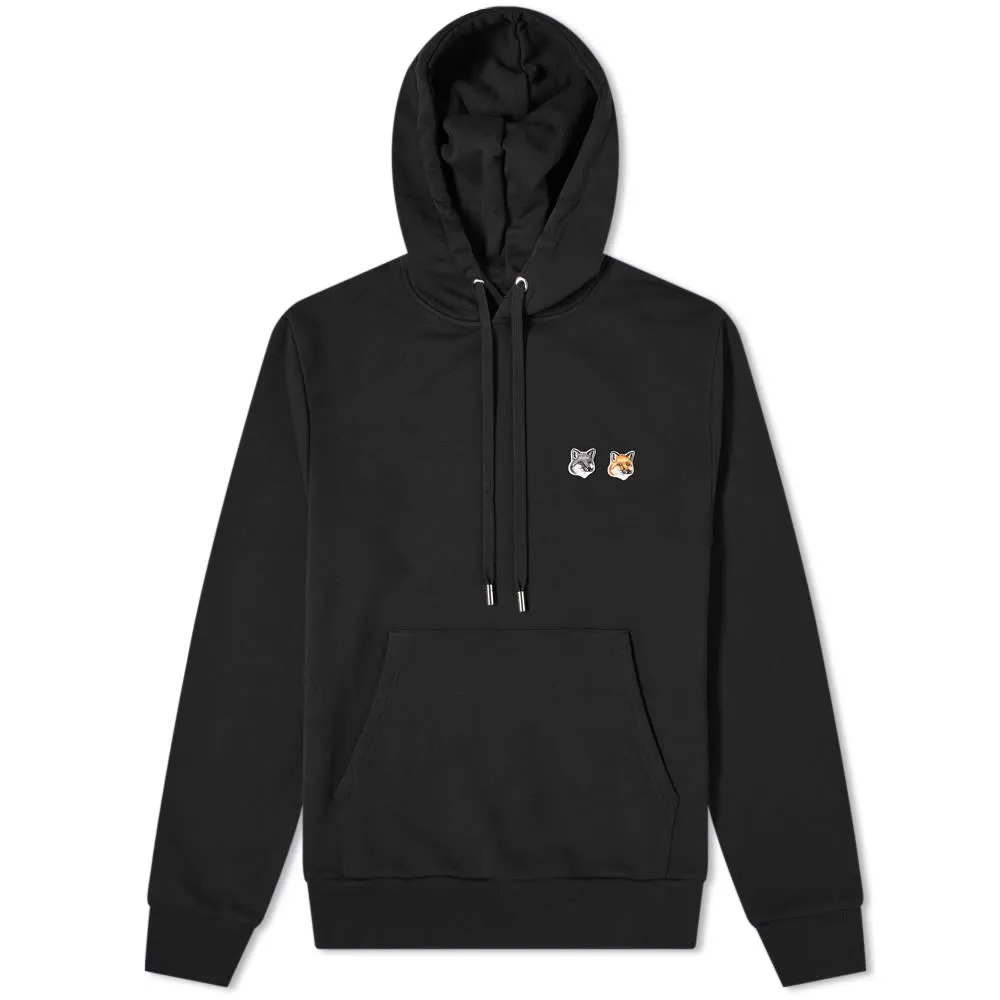 Maison Kitsuné Double Fox Head Patch HoodieBlack