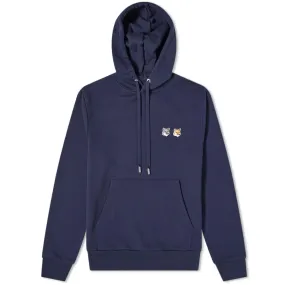 Maison Kitsuné Double Fox Head Patch HoodyNavy